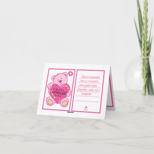 Valentijnsdagkaart Bedankkaart (Achterkant)