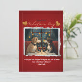 Valentijnsdagkaart- blanco feestdagenkaart (Staand voorkant)