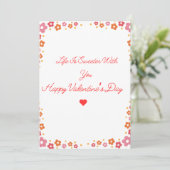 Valentijnsdagkaart Feestdagenkaart (Staand voorkant)