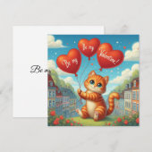 Valentijnsdagkaart feestdagenkaart (Voorkant / Achterkant)