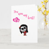 Valentijnsdagkaart Kaart (Gele Bloem)