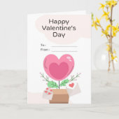 Valentijnsdagkaart Kaart (Gele Bloem)