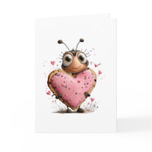 Valentijnsdagkaart met Bij