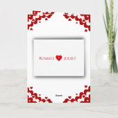 Valentijnsdagkaart, romantische feestdaggroet kaart (Achterkant)