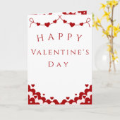 Valentijnsdagkaart, romantische feestdaggroet kaart (Gele Bloem)