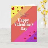 Valentijnsdagkaart voor kleinzoon kaart (Gele Bloem)