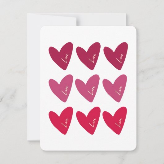 Valentijnsdagkaarten Notitiekaartje (Voorkant)