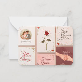 Valentijnsdagkaarten Notitiekaartje