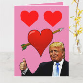 VALENTIJNSDAGKAARTEN VAN DONALD TRUMP KAART (Gele Bloem)