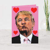 VALENTIJNSDAGKAARTEN VAN DONALD TRUMP KAART (Voorkant)