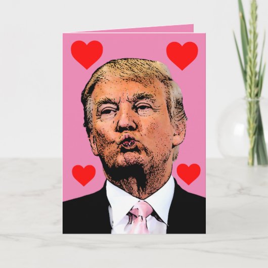 VALENTIJNSDAGKAARTEN VAN DONALD TRUMP KAART (Voorkant)