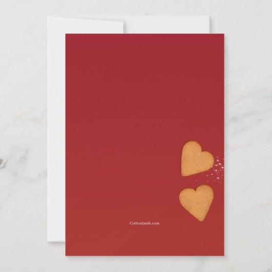 Valentijnsdagkoekjes Kaart (Achterkant)