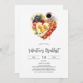 Valentijnsdagontbijt, Moederdagontbijt Kaart (Voorkant / Achterkant)