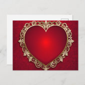 Valentijnsdagontwerp Briefkaart (Voorkant / Achterkant)