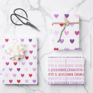 Valentijnsdagsharten Inpakpapier Vel