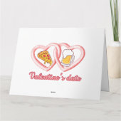Valentijnsdatum Pizza Bier Kaart (Achterkant)