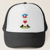 Valentijnsdatum van de Spaghetti Gehaktballen van Trucker Pet (Voorkant)