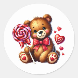 Valentijnsday Teddy Stickers
