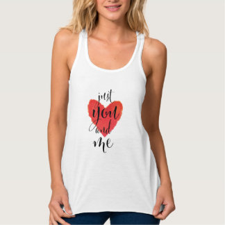 Valentijnsdebarder "Just You and Me" Tanktop