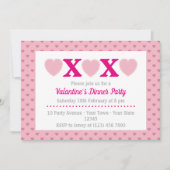 Valentijnsdinerfeest Kaart (Voorkant)