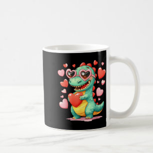 Valentijnsdinosaurus Trex met hart meisje Sunl Bo Koffiemok
