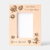 Valentijnse Afbeelding Cadeau Speciale Bericht Hou Gegraveerde Lijstjes (Voorkant)