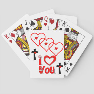 Valentijnse afspeelkaartdeck pokerkaarten