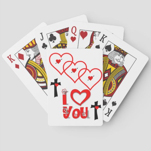 Valentijnse afspeelkaartdeck pokerkaarten (Achterkant)