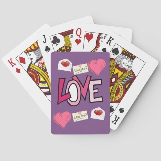 Valentijnse afspeelkaartdeck pokerkaarten (Achterkant)