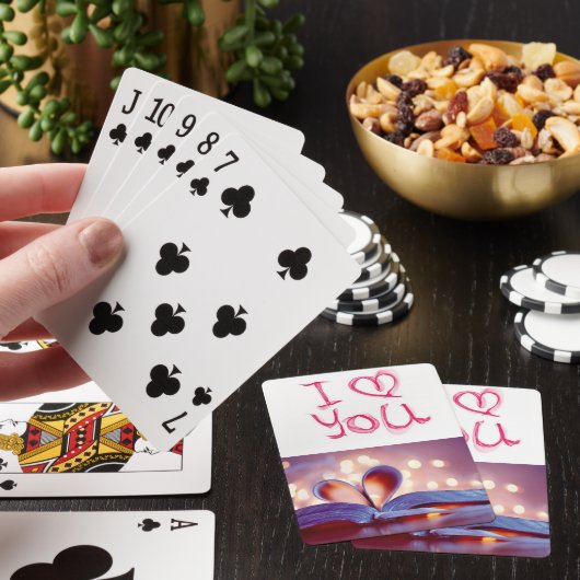 Valentijnse afspeelkaartdeck pokerkaarten (Insitu)
