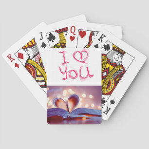 Valentijnse afspeelkaartdeck pokerkaarten