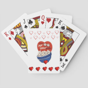 Valentijnse afspeelkaartdeck pokerkaarten