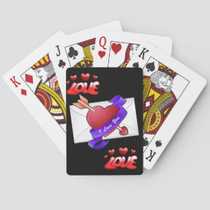 Valentijnse afspeelkaartdeck pokerkaarten