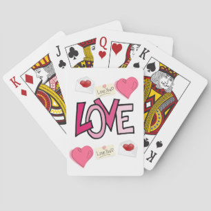 Valentijnse afspeelkaartdeck pokerkaarten