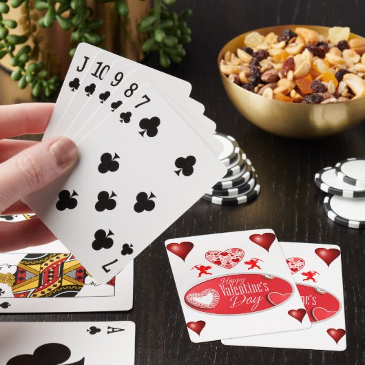 Valentijnse afspeelkaartdeck pokerkaarten (Insitu)