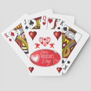 Valentijnse afspeelkaartdeck pokerkaarten
