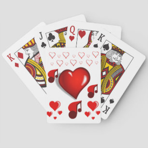 Valentijnse afspeelkaartdeck pokerkaarten