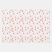 Valentijnse Aloë Planten Succulents Stripes Harten Inpakpapier Vel (Voorkant 3)