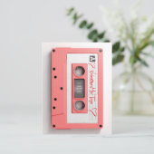  Valentijnse audio-cassette Feestdagenkaart (Staand voorkant)