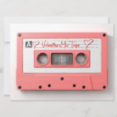  Valentijnse audio-cassette Feestdagenkaart (Voorkant)