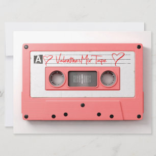 Valentijnse audio-cassette Feestdagenkaart