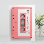  Valentijnse audio-cassette Feestdagenkaart (Staand voorkant)