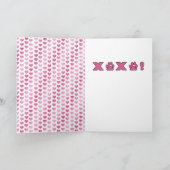 Valentijnse - Australian Cattle Dog Silhouette Feestdagen Kaart (Binnen)