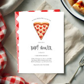 Valentijnse Baby shower Pizza Party Kaart
