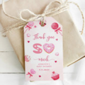 Valentijnse baby showers lieverd dank u cadeaulabel