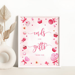 Valentijnse baby showers lieverd Kaarten en gesche Poster