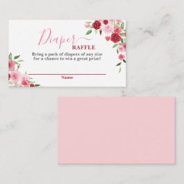 Valentijnse Baby showers Luier Raffle Kaart