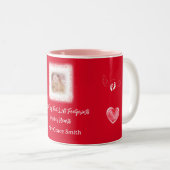Valentijnse Baby-verlies Keepsake-Mok Tweekleurige Koffiemok (Voorkant rechts)
