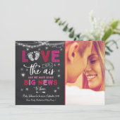 Valentijnse Baby Zwangerschap Feestdagenkaart (Staand voorkant)