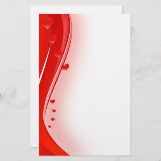 Valentijnse banketbakkerij briefpapier (Voorkant / Achterkant)